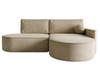 Ecksofa L Stilvolles Sofa mit abgerundeten Formen Beige MORENO
