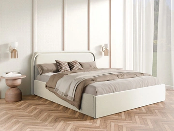 Lattenrost mit Metallrahmen \ 140 \ Creme