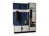 Moderne Garderoben-Set MALTI Weiß + Blau