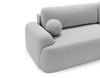 Ecksofa L Form Boucle OLIO Grau