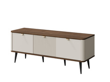 Stilvoller TV-Schrank LILIA Kaschmir + Nussbaum Breite: 130 cm