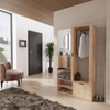 Garderoben-Set DECO mit Kleiderstange Artisan Eiche