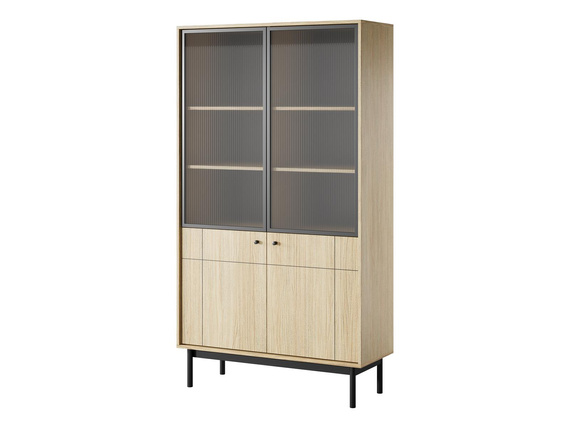 VIitrine mit 2 Türen LONDON Eiche LINEA