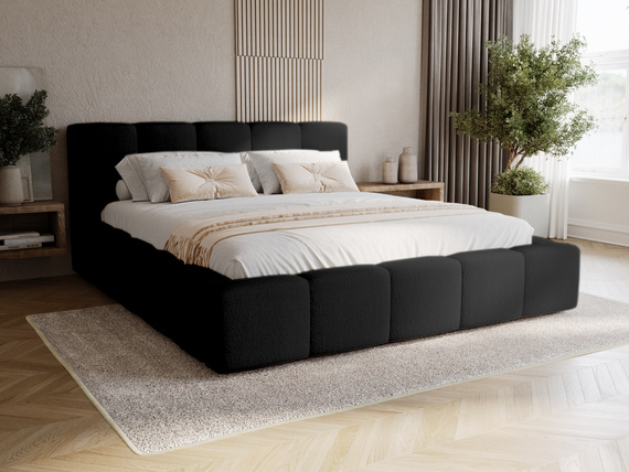 Polsterbett Stilvoll und Elegant LARAS 200x200 Schwarz