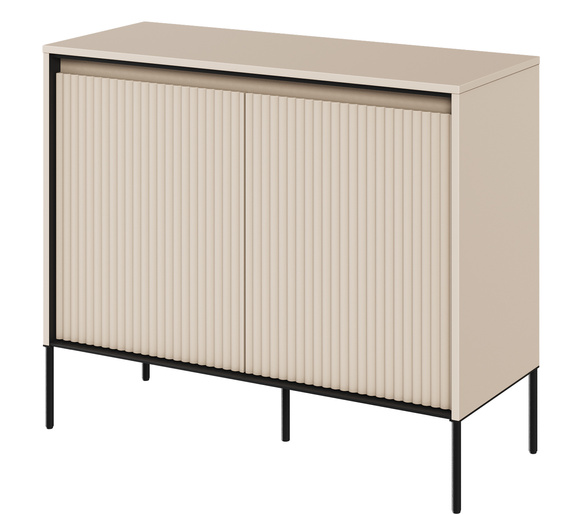 Kommode modern mit gerifflete Front für Wohnzimmer FLORE