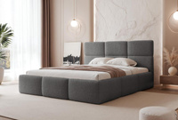 Bett mit Stauraum Graphit CANDE 180x200