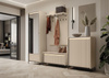 Sitzbank mit Dekorative LED-Leiste Beige FLORE