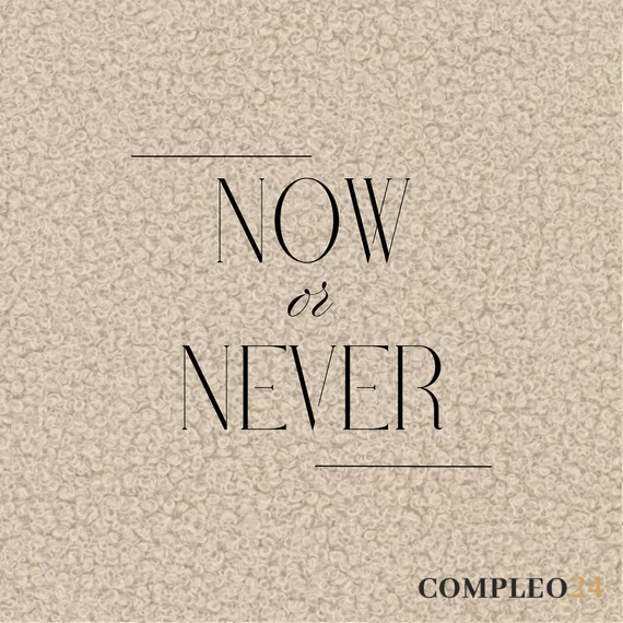 Hellbeige Bouclé Stoff Polsterbett 140x200 BAVARO