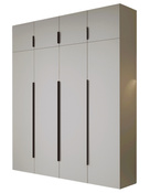 Moderner Drehtürenschrank mit 4 Türen Kleiderstange Kaschmir STELLS