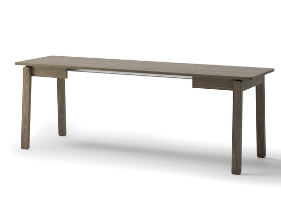 Esstisch Japandi ausziehbar PAPHO Eiche dunkel