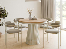 Modern Esstisch ausziehbar 100-180 Eiche craft/ kaschmir