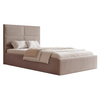 Beige Polsterbett mit Stauraum Holzrahmen 120x200 SAONA