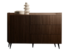 Praktische Schubkastenkommode MODE Nussbaum