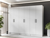 Kleiderschrank POLA Breite: 234 cm Weiß