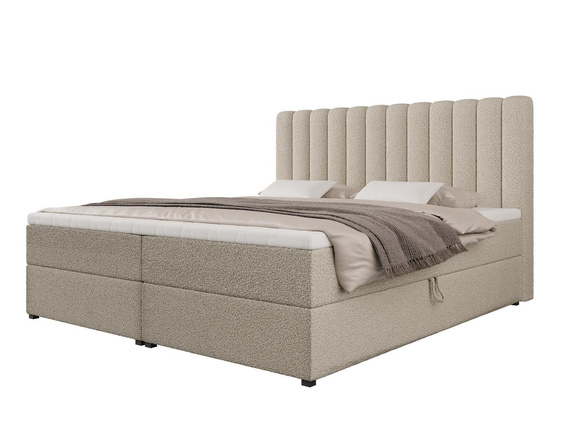 Beige Elegant Boxspringbett 120x200 MEL