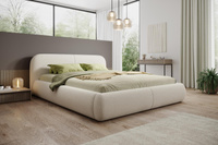 Design Polsterbett Premium 180x200 Hellbeige