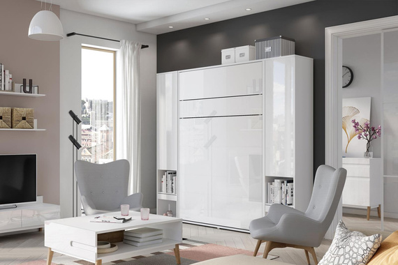 Wandklappbett Vertical BED CONCEPT 90x200 Grau