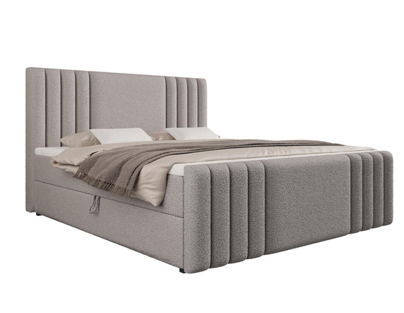 Modisches boucle grau Kontinentalbett 140x200 SARAH