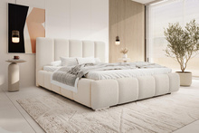 Bett BUBBLE Boucle CREME 120x200