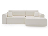 Cordstoff Ecksofa modern Creme