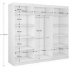Kleiderschrank VENTURA mit Lamellen Schwarz