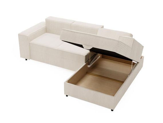 Ecksofa L-form SANTO Rosa Velvet