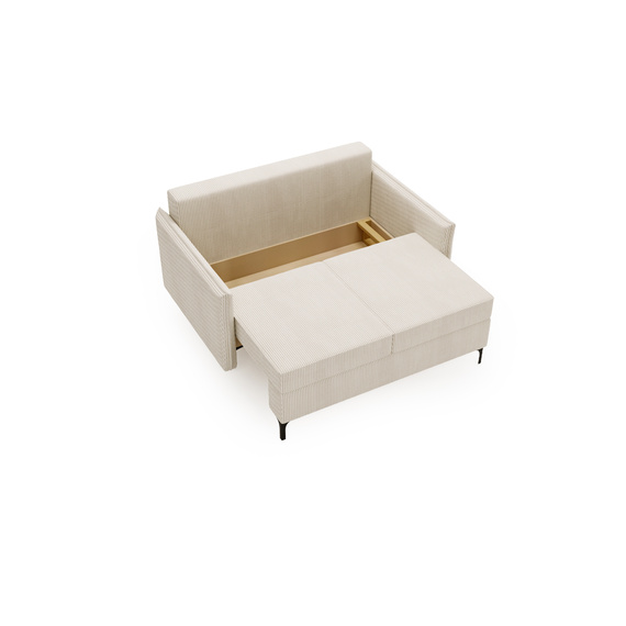 Schlafsofa klein 145 cm breite LEO Creme