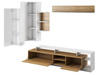 Wohnwand elegant und modern MONIAS Eiche