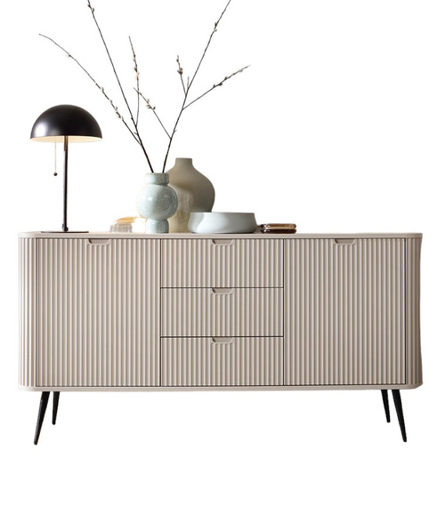 Kommode mit drei Schubladen CARLO Beige