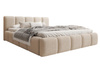 Komfortables Doppelbett mit stabilem 120x200 Beige