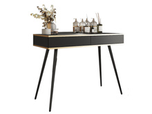 Schminktisch mit schwarzen Beinen POLO Schwarz