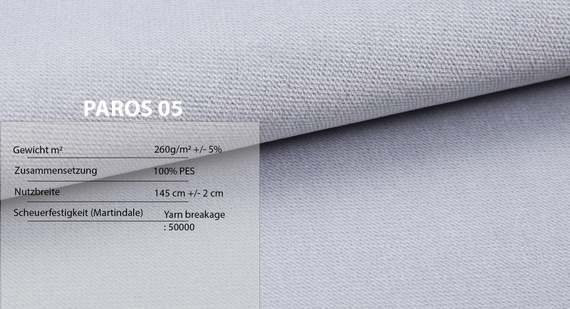 Polsterbett mit Bettkasten und Lattenrost PALMA Grau