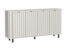 Kommode mit 4 Türen Ideal für ein modernes Interieur Weiß STYLS