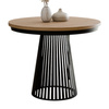  Esstisch modern mit Lamellen DAST Eiche craft/Schwarz