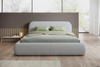 Schlafzimmer Doppelbett Design 200x200 Grau