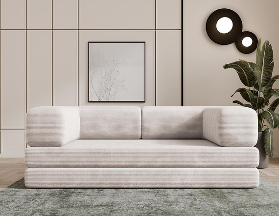 Schlafsofa Design Cord Graphit LAMILO