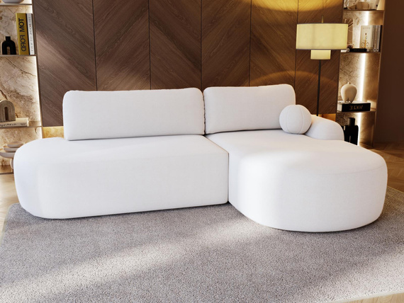 Ecksofa Luxus OLIO Weiß 