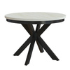 Runde Esstische BELLAMI Weiß Craft/Schwarz