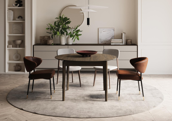 Esstisch Rund Eiche dunkel  PAPHO