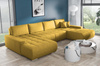 Großes Ecksofa in U-Form für Wohnzimmer MONA Beige