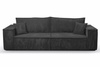 Schlafsofa mit Bettkasten und Cordstoff MONA Graphit
