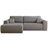 Design Ecksofa Cordstoff Graphit