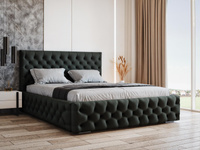 Doppelbett LUCIA Schwarz 160x200 Modern und elegant Bett