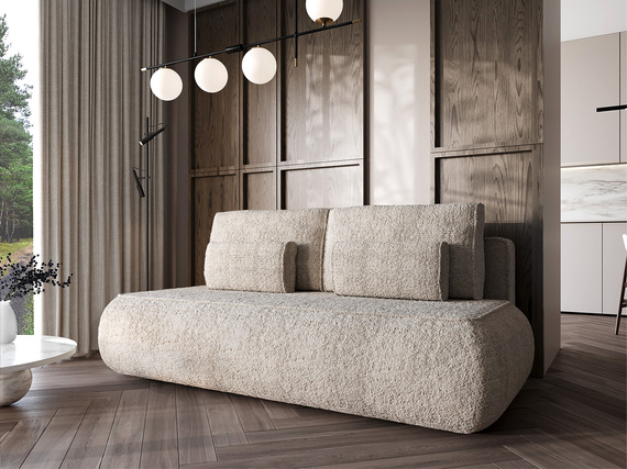 Schlafsofa ohne Armlehnen BELLS Dunkel Beige