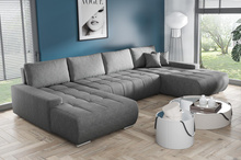 Großes Ecksofa in U-Form für Wohnzimmer MONA Beige