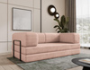 Designer Modulare Couch Schlafsofa Cord Rosa LAMILO