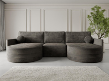 Ecksofa U Form im Modernen Design OLIO Graphit
