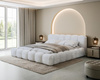 Glamour Wolkenbett 180x200 mit Holzrahmen Weiß LUX