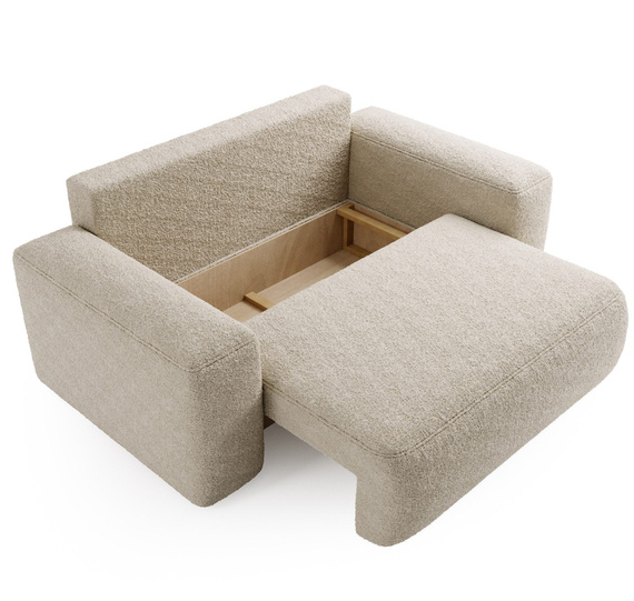 Schlafsofa 190 cm breit modern TEDIS Olivgrün