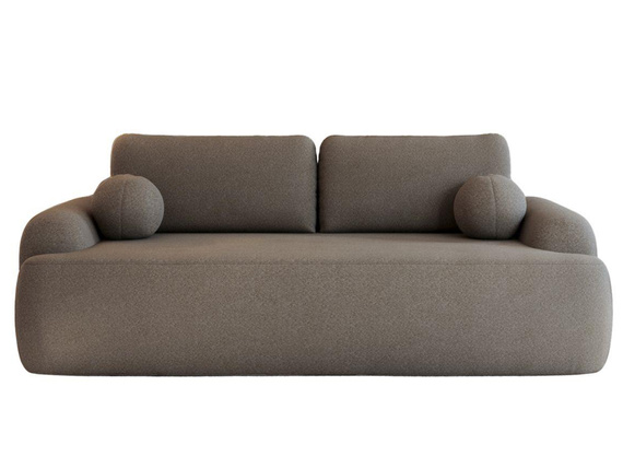 Schlafsofa Bouclé Teddy modern Graphit design TEDI